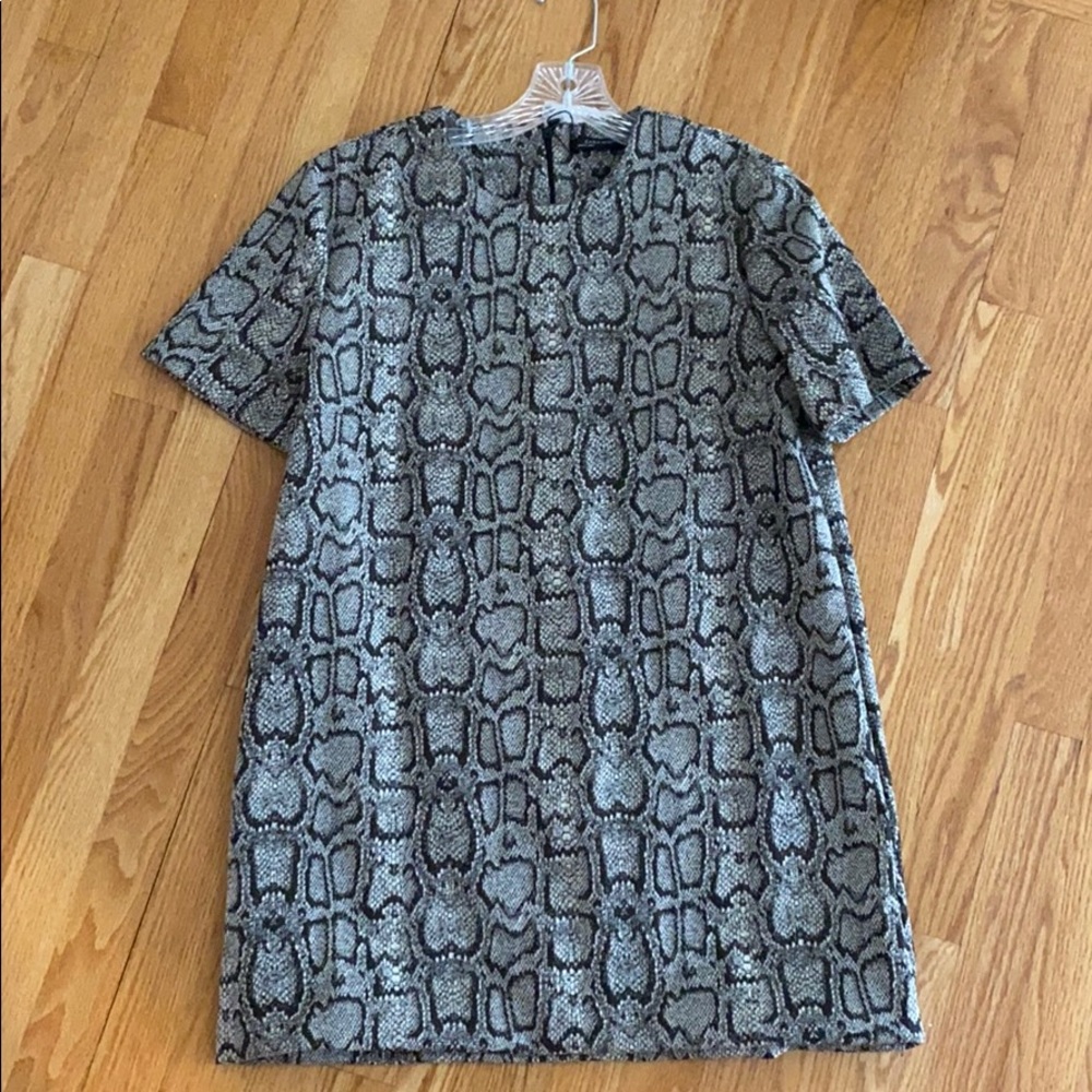 Snake print dress